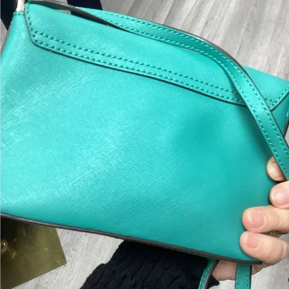 ✨ Kate Spade New York Turquoise Crossbody Bag – Gorgeous Turn-Lock Closure - Picture 4 of 9